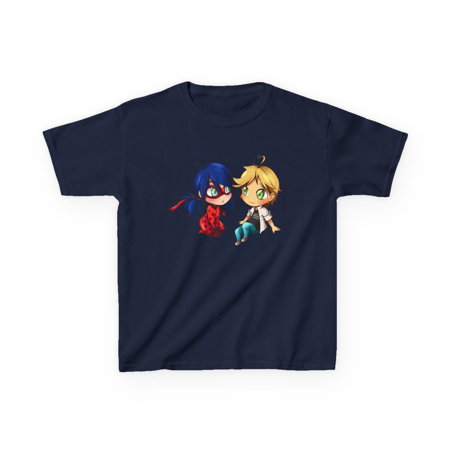 Kids Cute Chibi Characters Tee, Lightweight T-Shirt for Playtime, Gifts for Boys & Girls, Cartoon Lover Apparel, Birthday Outfit