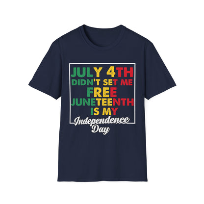 Juneteenth Independence T-Shirt, Celebrate Freedom, Unisex Tee, African American Heritage, July 4th Alternative Shirt, Gift Idea