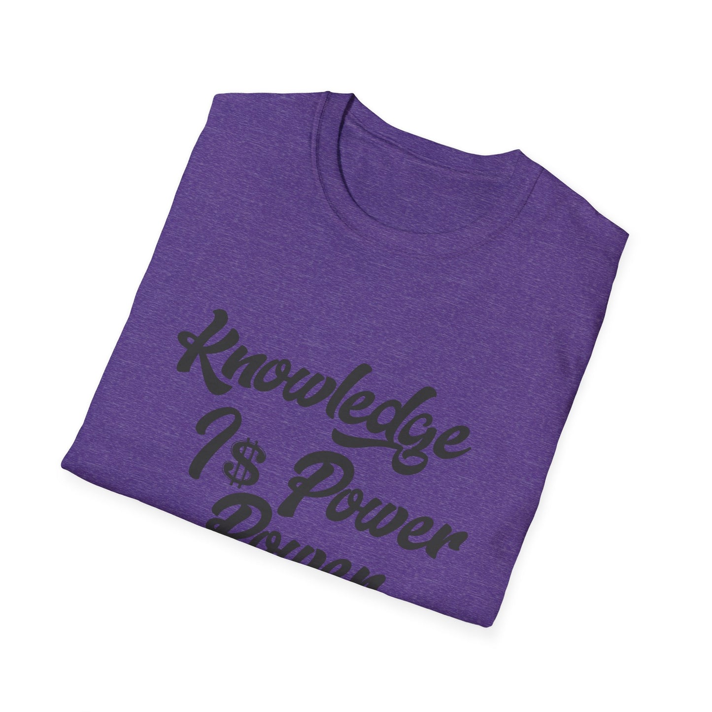Knowledge Is Power Unisex Softstyle T-Shirt - Stylish Motivational Tee