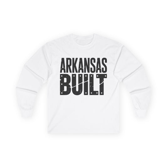 Arkansas Built Long Sleeve Tee — State Pride Graphic Shirt