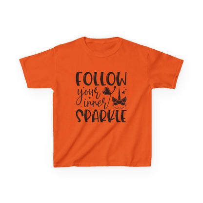 Kids 'Follow Your Inner Sparkle' Tee - Fun Cotton Shirt for Creative Kids