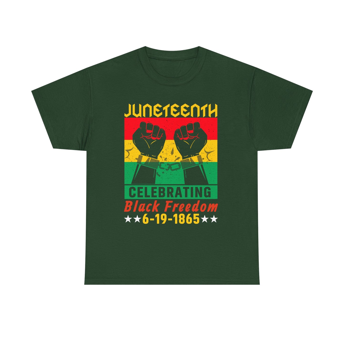 Juneteenth Celebration Tee, Unisex Cotton Shirt, Black Freedom T-Shirt, 6-19-1865 Heritage Top, Summer Festival Apparel, History Shirt