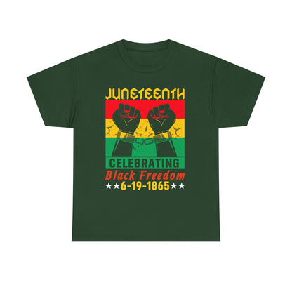 Juneteenth Celebration Tee, Unisex Cotton Shirt, Black Freedom T-Shirt, 6-19-1865 Heritage Top, Summer Festival Apparel, History Shirt