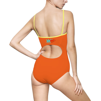 Royalty Queens One-Piece Swimsuit | Vibrant Beachwear for Summer, Swim Party, Vacation, Pool Day, Easy Fashion