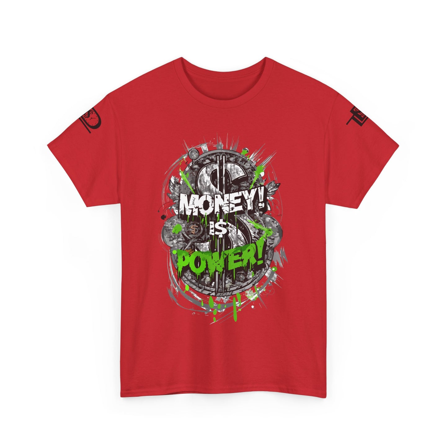 Money Power Unisex Heavy Cotton Tee | Statement Shirt, Motivational Apparel, Gift for Him, Streetwear, Casual T-Shirt