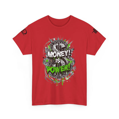 Money Power Unisex Heavy Cotton Tee | Statement Shirt, Motivational Apparel, Gift for Him, Streetwear, Casual T-Shirt