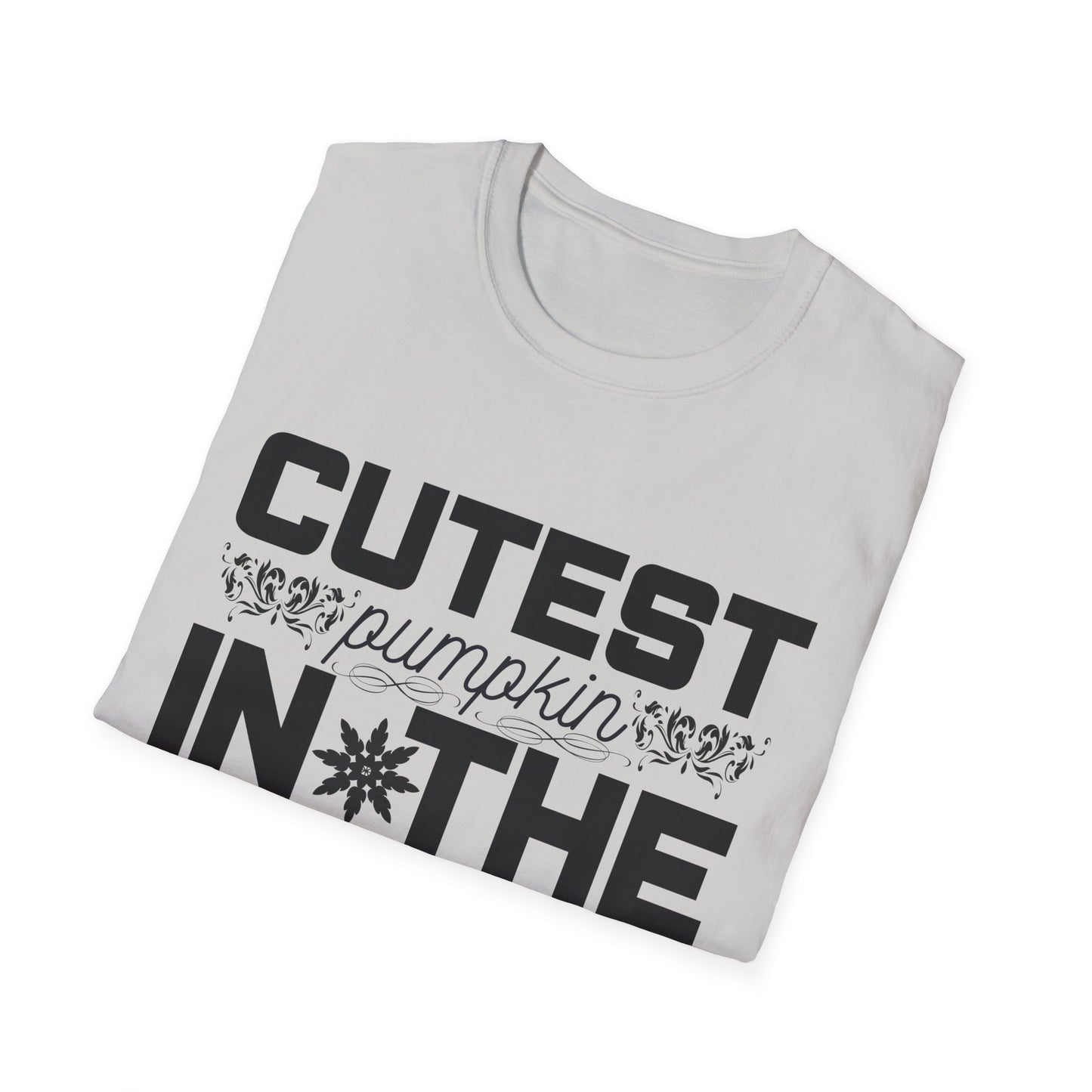 Cutest Pumpkin in the Patch Unisex Softstyle T-Shirt, Fall Fashion Tee, Halloween Shirt, Thanksgiving Outfit, Seasonal Gift