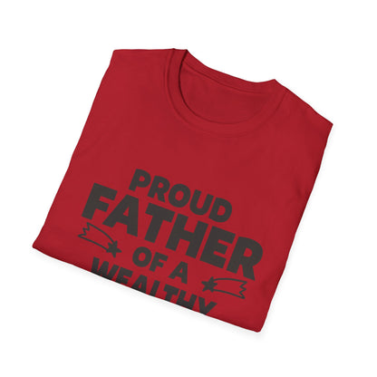 Proud Father T-Shirt - Unisex Softstyle Tee for Celebrating Dads