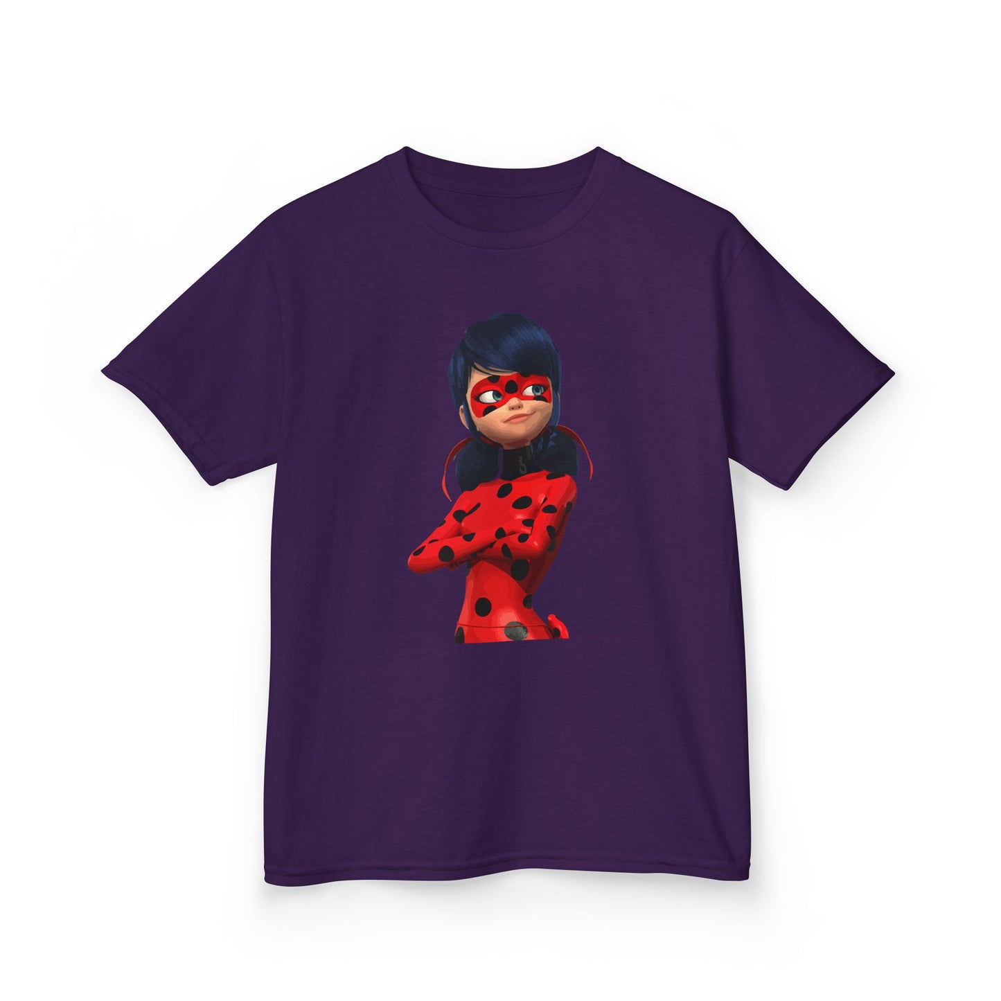 Cool Ladybug Superhero Kids Heavy Cotton Tee | Fun and Playful Design for Young Heroes