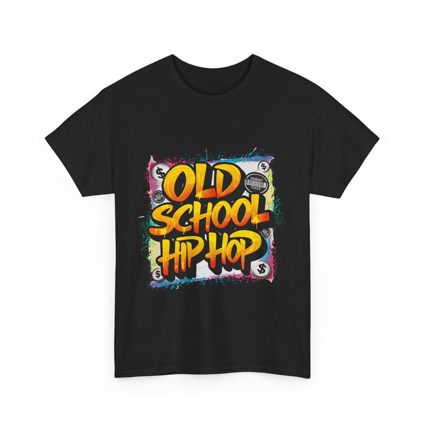 Old School Hip Hop Unisex Heavy Cotton Tee, Retro Streetwear Shirt, Gift for Music Lovers, Vintage Hip Hop Apparel, Cool Graphic Tee