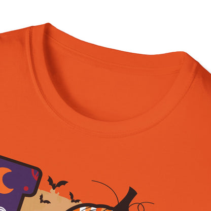 Halloween Love T-Shirt | Unisex Softstyle Tee for Fall | Spooky Season Apparel | Cute Halloween Shirt | Gift for Ghost Lovers