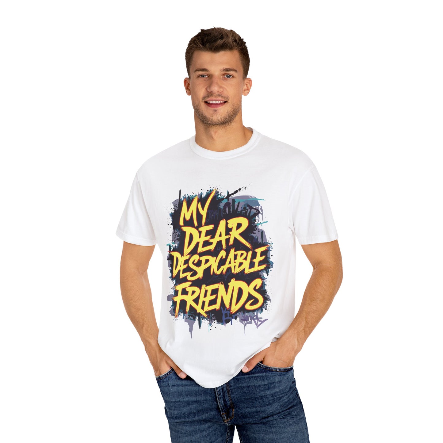 Despicable Friends Graphic Tee, Unisex T-Shirt, Casual Wear, Gift for Friends, Fun Statement Shirt, Graphic Tee for Fans