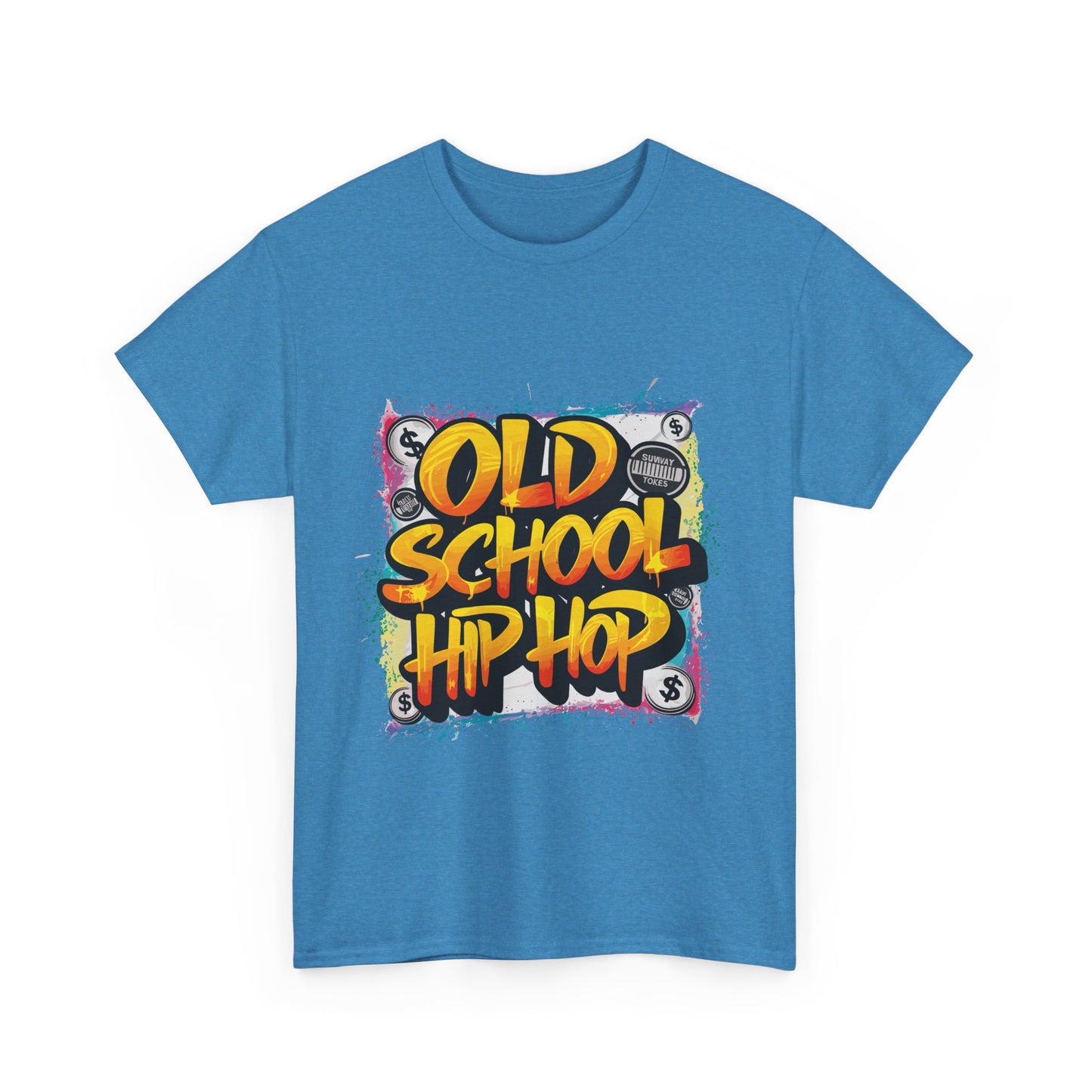 Old School Hip Hop Unisex Heavy Cotton Tee, Retro Streetwear Shirt, Gift for Music Lovers, Vintage Hip Hop Apparel, Cool Graphic Tee