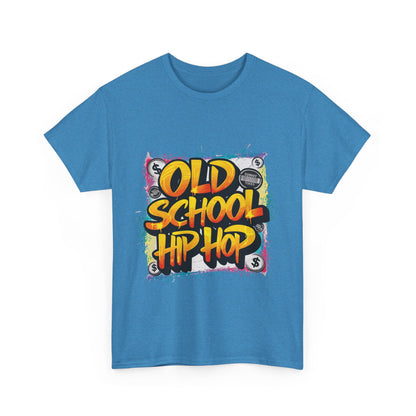 Old School Hip Hop Unisex Heavy Cotton Tee, Retro Streetwear Shirt, Gift for Music Lovers, Vintage Hip Hop Apparel, Cool Graphic Tee