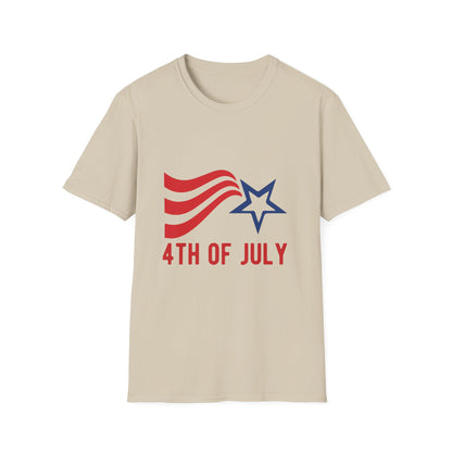 Patriotic 4th of July Unisex T-Shirt, Independence Day Shirt, USA Shirt, Casual Summer Tee, Red White Blue Celebration Tee