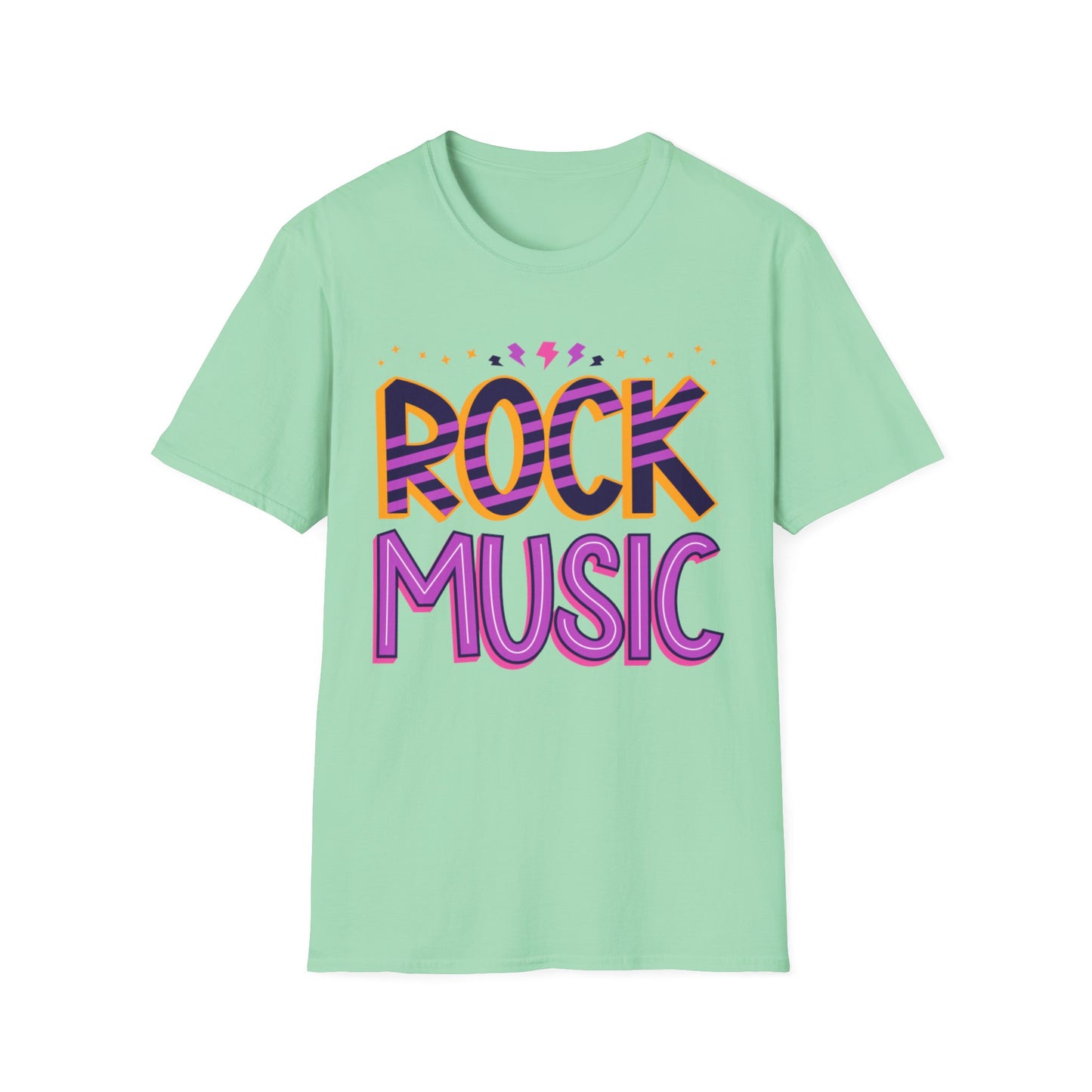 Rock Music Unisex Softstyle T-Shirt | Perfect for Concerts, Music Lovers, Gifts, Casual Wear, Festivals