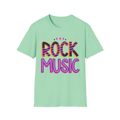 Rock Music Unisex Softstyle T-Shirt | Perfect for Concerts, Music Lovers, Gifts, Casual Wear, Festivals