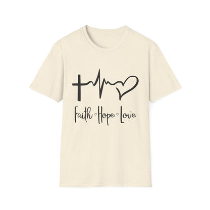Faith Hope Love Unisex T-Shirt - Inspirational Graphic Tee for Everyday Wear