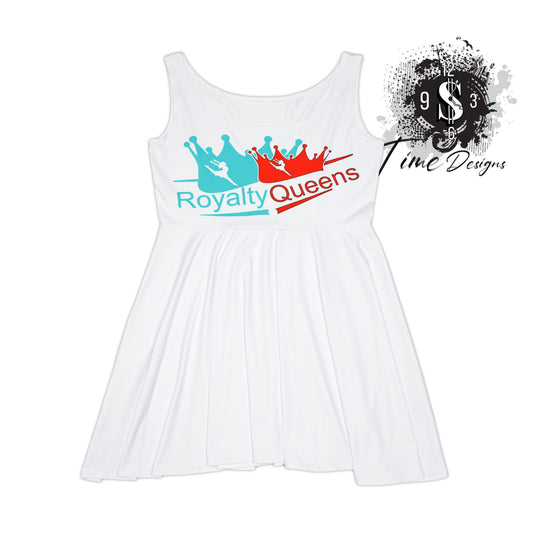 Royalty Queens Women's Skater Dress - Fun, Playful AOP Outfit for Parties, Birthdays, Festivals, Summer Events, Casual Wear