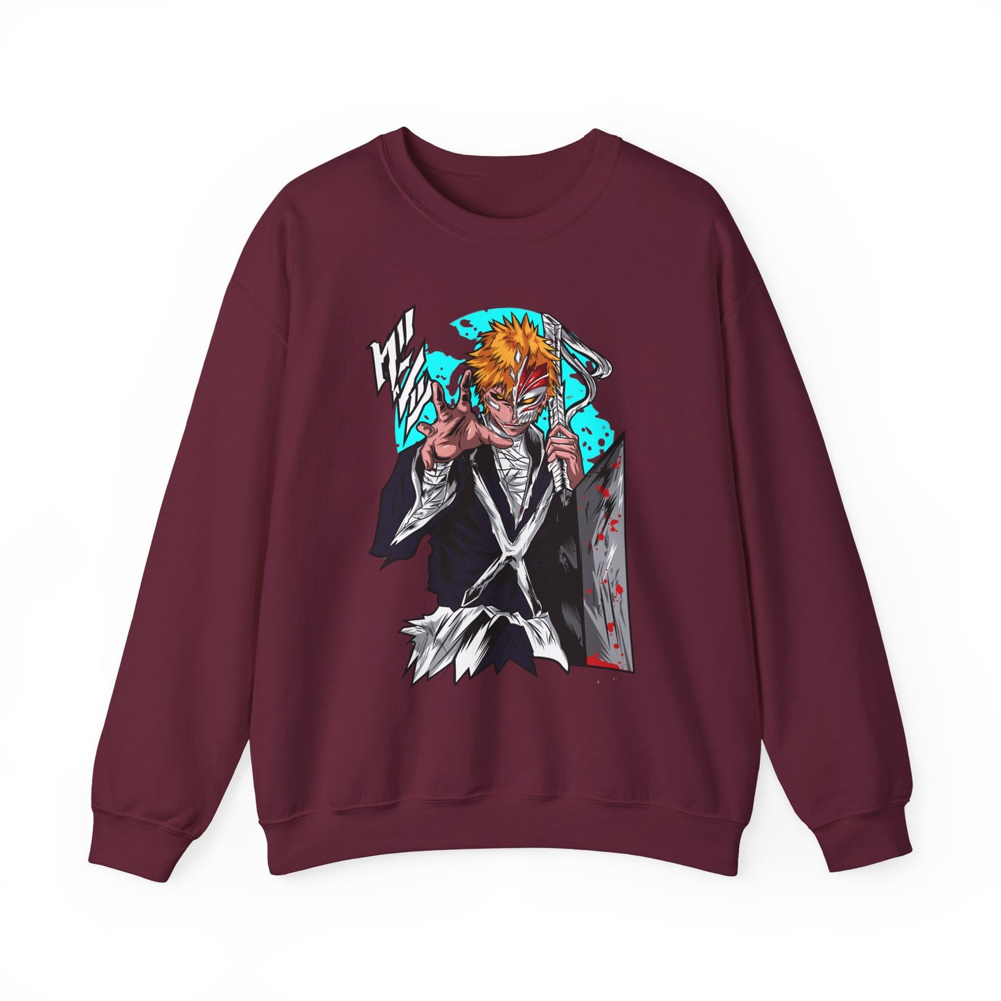 Anime Demon Slayer-Inspired Crewneck Sweatshirt — Ichigo-Style Character Art