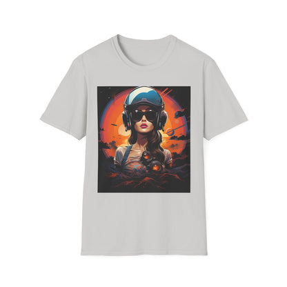 Cosmic Adventure Unisex Softstyle T-Shirt - Retro Space Graphic Tee