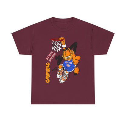 Garfield Basketball Unisex Heavy Cotton Tee - Fun Streetwear for Cat Lovers