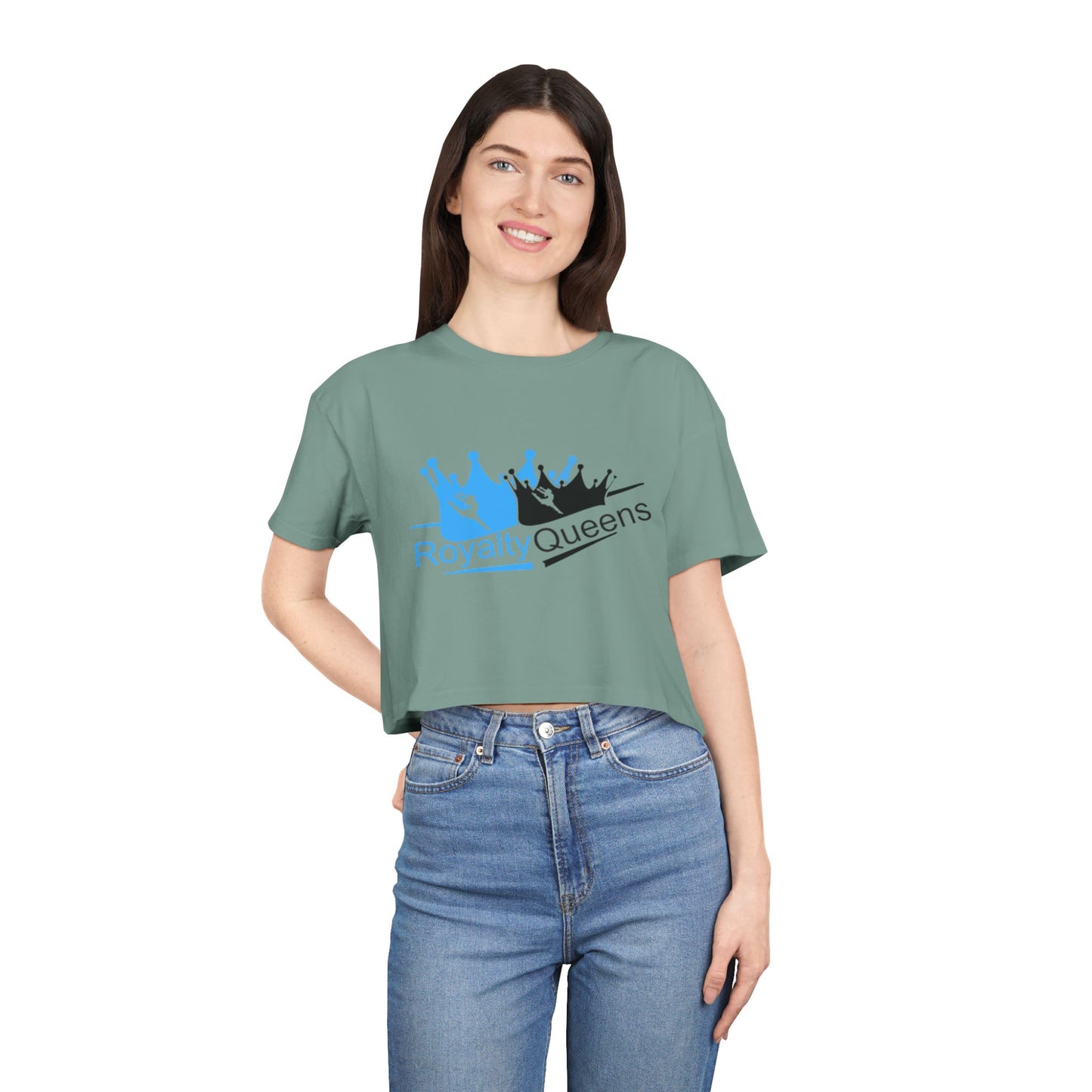 Royalty Queens Women's Crop Tee - Empowering Fashion for Queens, Perfect for Casual Wear, Gifts, Birthdays, and Celebrations