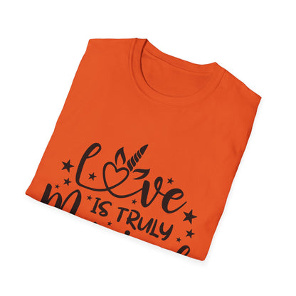 Love is Truly Magical Unisex Softstyle T-Shirt - Cute Gift for Couples and Celebrations