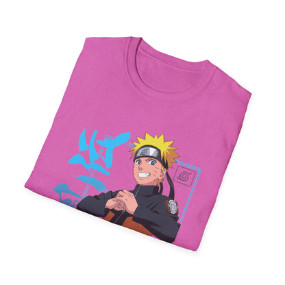 Anime-Inspired Unisex Softstyle T-Shirt - Naruto Design