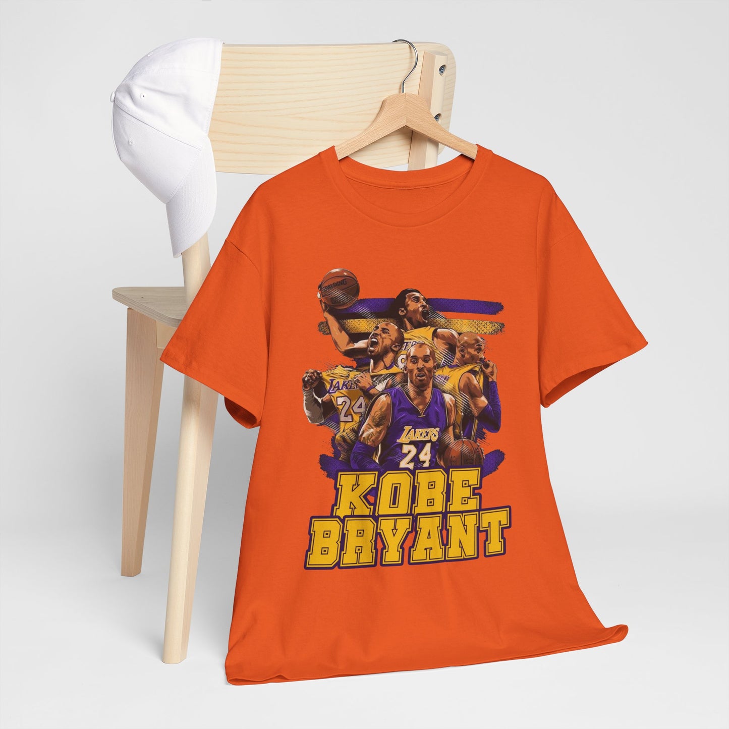 Kobe Bryant Tribute Unisex Heavy Cotton Tee - Basketball Legend Shirt