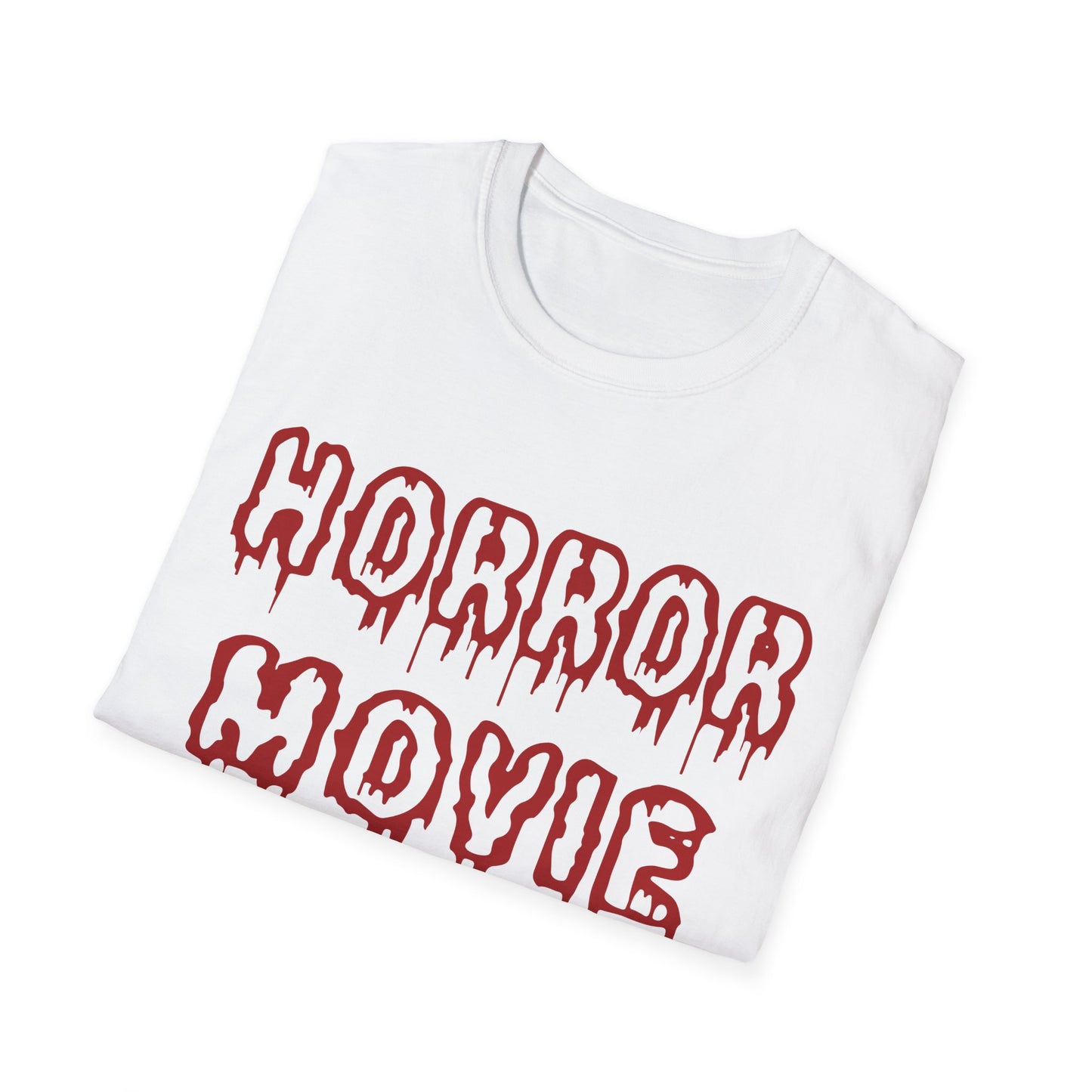 Unisex Horror Movie Addict T-Shirt – Perfect for Halloween, Movie Nights, Gifts for Cinephiles, Casual Wear, Comfortable Style