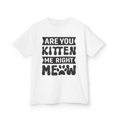 Cute Kids Tee - "Are You Kitten Me Right Meow" T-Shirt for Cat Lovers, Birthday Gift, Funny Pet Shirt, Kids' Humor Clothing, Animal [...]