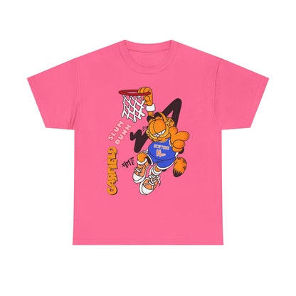 Garfield Basketball Unisex Heavy Cotton Tee - Fun Streetwear for Cat Lovers