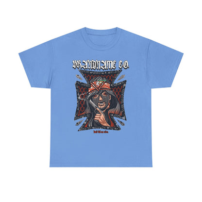 Bold Graphic Unisex Heavy Cotton Tee - Unique Streetwear Style