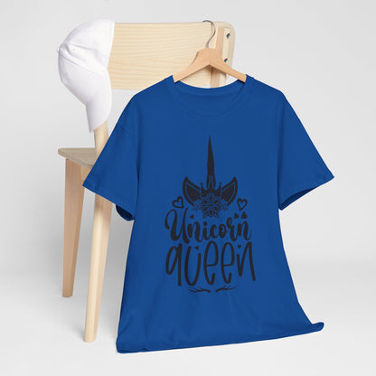 Unicorn Queen Unisex Heavy Cotton Tee - Fun and Playful Graphic T-Shirt for Unicorn Lovers