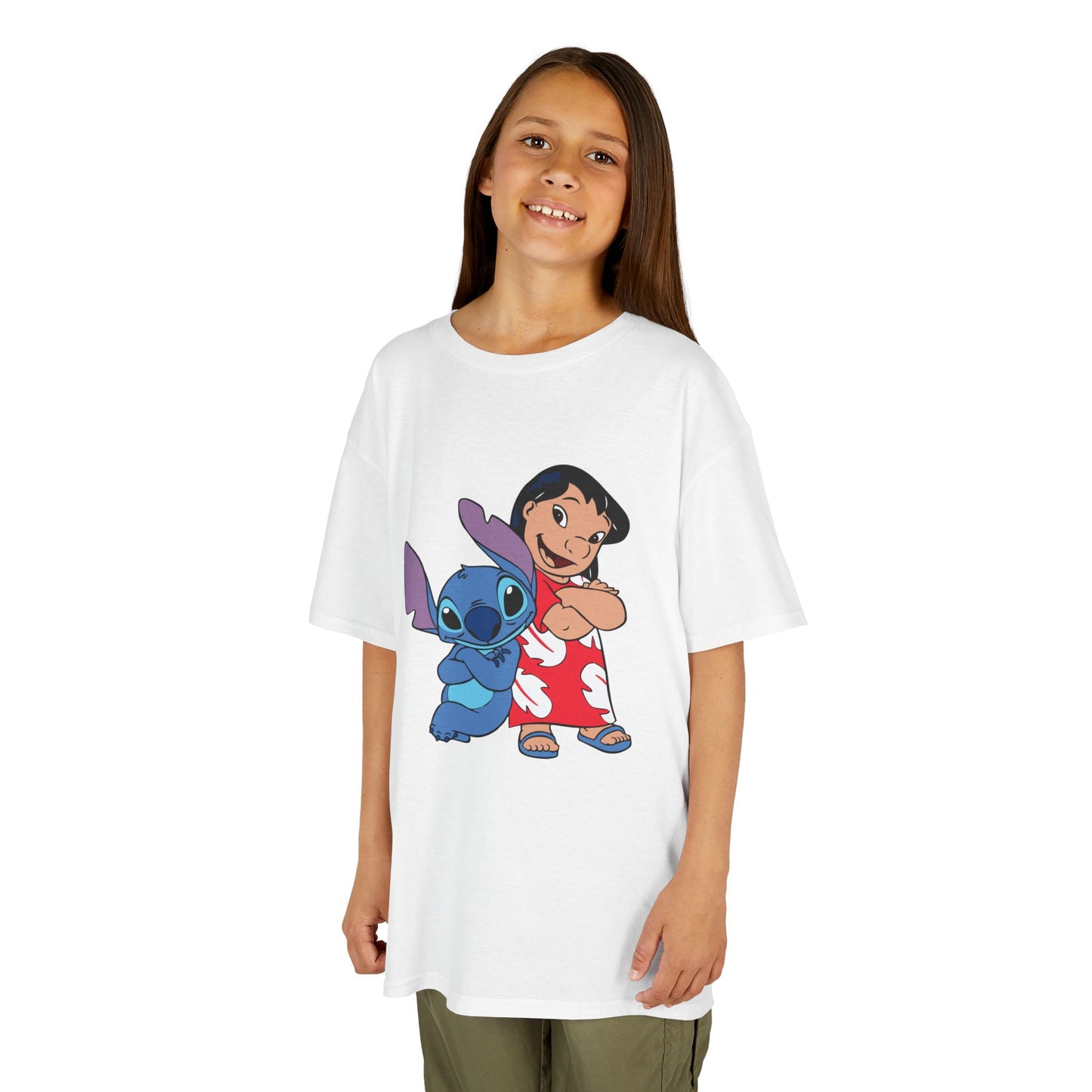 Kids Hawaiian Style T-Shirt with Stitch and Lilo