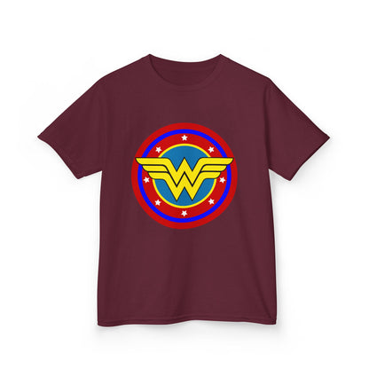 Wonder Woman Kids Tee, Superhero Shirt, Birthday Gift, Comic Book Apparel, Children's Clothing, Cartoon T-Shirt, Movie Merchandise