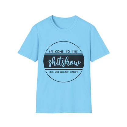 Welcome to the Shitshow Unisex Softstyle T-Shirt - Fun Party Humor Tee