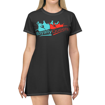Royalty Queens T-Shirt Dress - Fun & Stylish Casual Wear for Queens