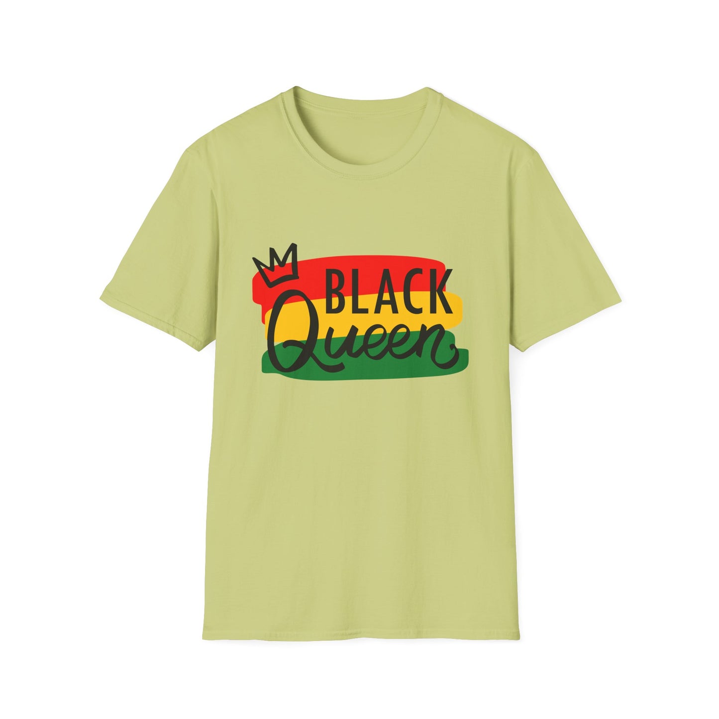 Black Queen Unisex Softstyle T-Shirt | Empowerment, Cultural Pride, Casual Wear, Gift for Her, Black History Month