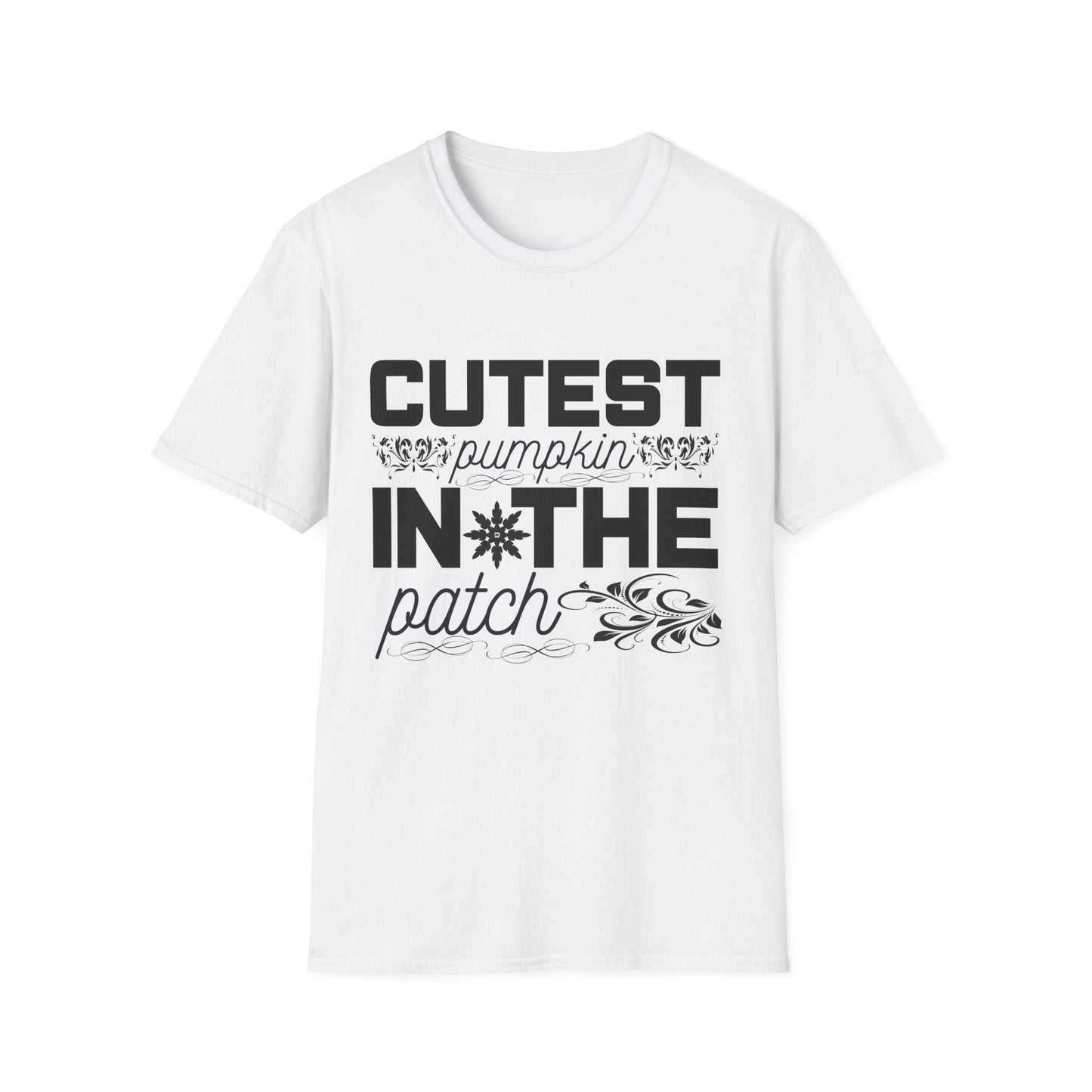 Cutest Pumpkin in the Patch Unisex Softstyle T-Shirt, Fall Fashion Tee, Halloween Shirt, Thanksgiving Outfit, Seasonal Gift