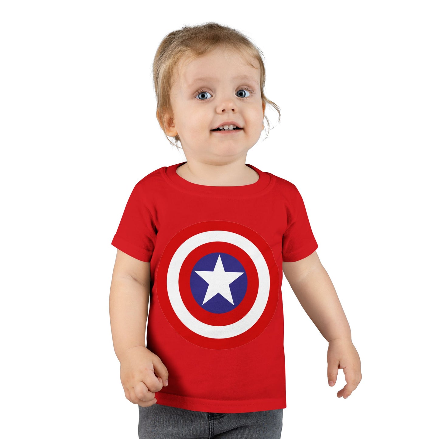 Captain Shield Toddler T-shirt, Kids Superhero Shirt, Birthday Outfit, Gift for Boys, Marvel Inspired Apparel