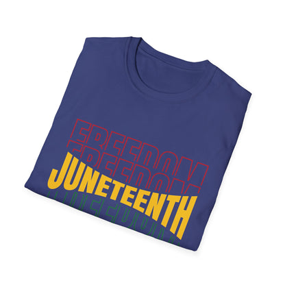 Juneteenth Freedom T-Shirt, Unisex Softstyle Tee, Celebrate Freedom, African American History, Independence Day Shirt, Gift for Activists