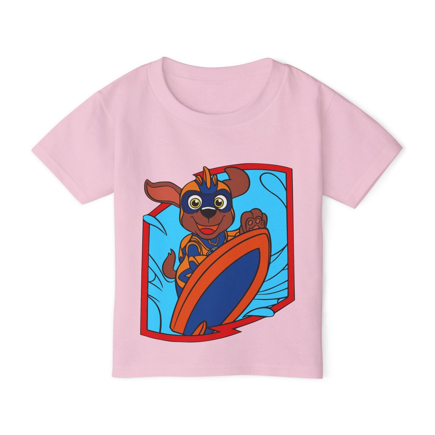 Toddler Graphic T-Shirt, Fun Surfing Dog Design, Kids Beachwear, Playful Summer Outfit, Birthday Gift for Boys & Girls