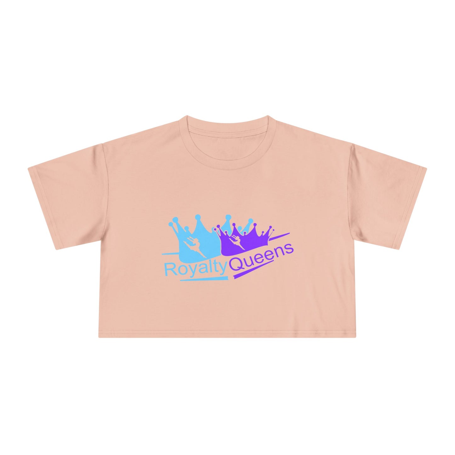 Royalty Queens Women's Crop Tee - Cute Summer Top, Inspirational Shirt, Gift for Her, Birthday Present, Casual Outfit