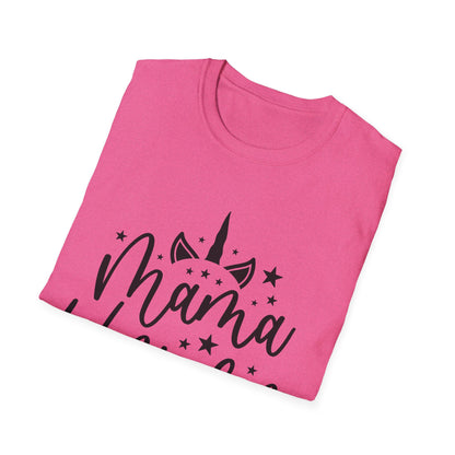 Mama Unicorn Unisex Softstyle T-Shirt – Perfect Gift for Moms, Magical Occasions & Everyday Wear