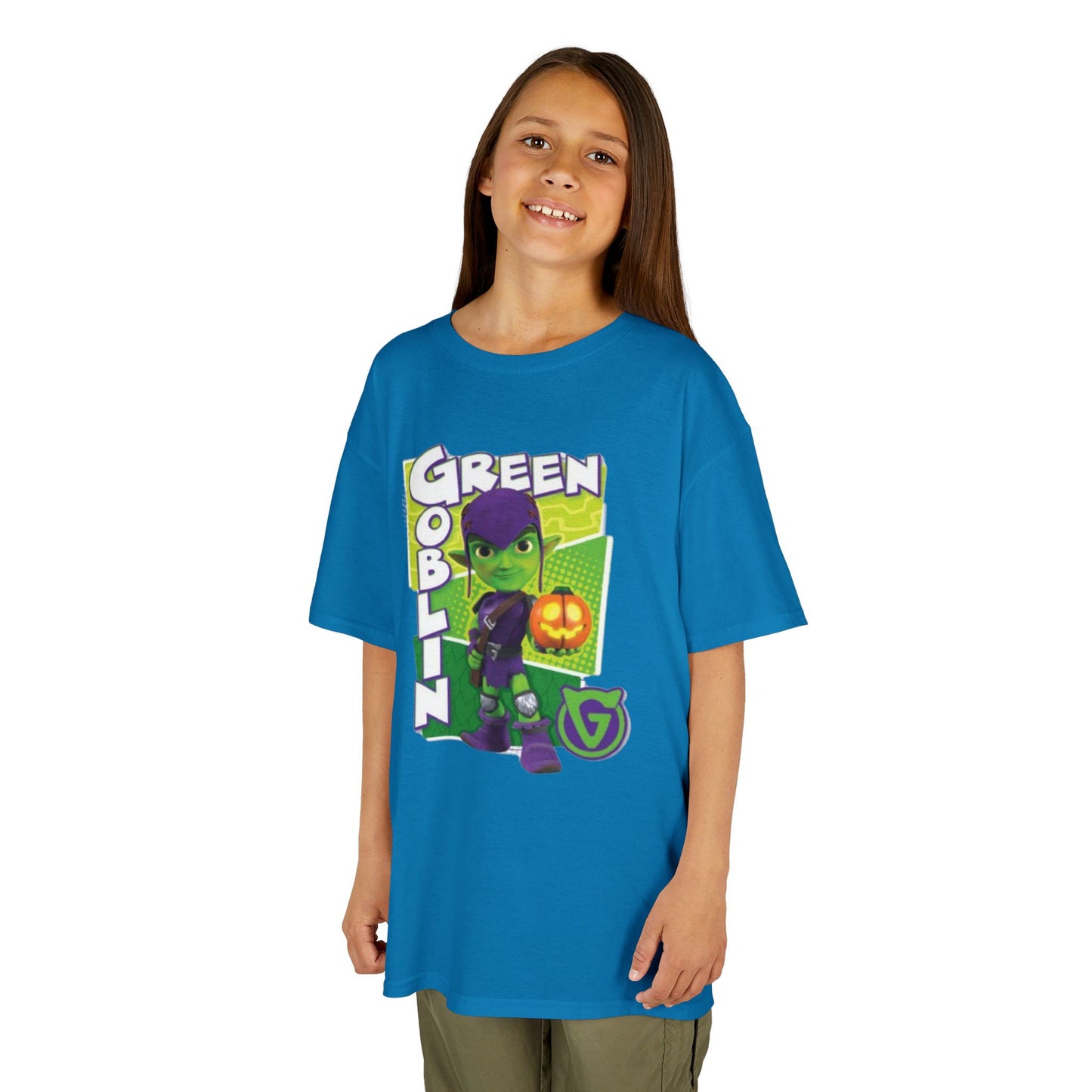 Kids Green Goblin Tee - Fun Halloween T-Shirt for Kids