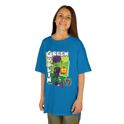Kids Green Goblin Tee - Fun Halloween T-Shirt for Kids