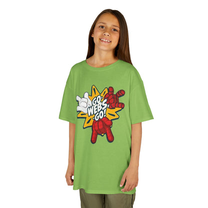 Kids Superhero Graphic Tee - Go Webs Go!