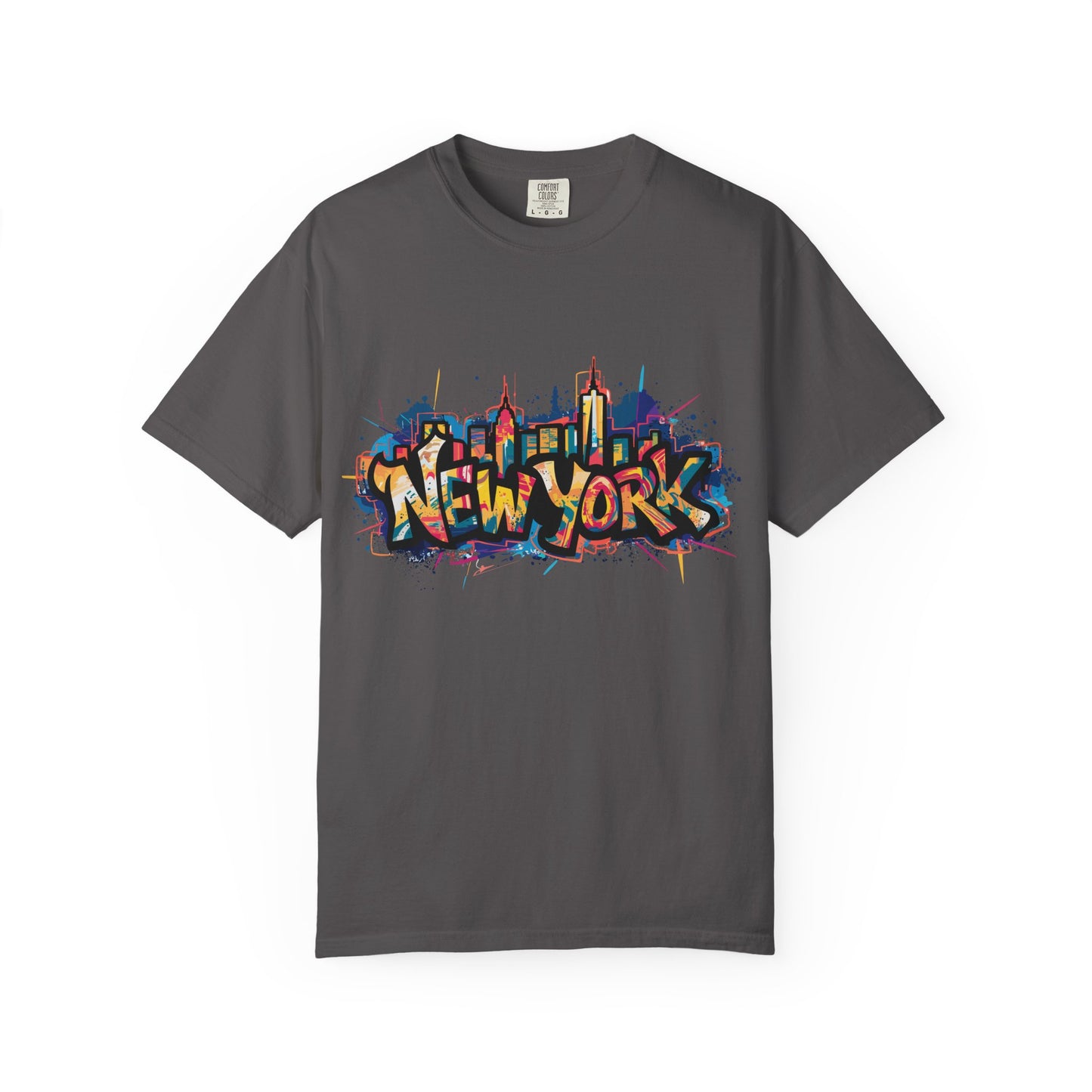 Colorful New York Graffiti T-Shirt, Streetwear Tee, City Vibe Shirt, Travel Souvenir Gift, Urban Fashion, Summer Outfit